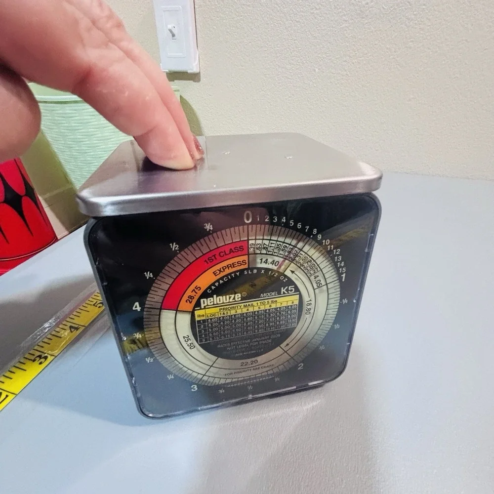 Pelouze Model K5 Tabletop Mechanical Postal Scale 1999 Capacity 1/2 oz to 5 lb